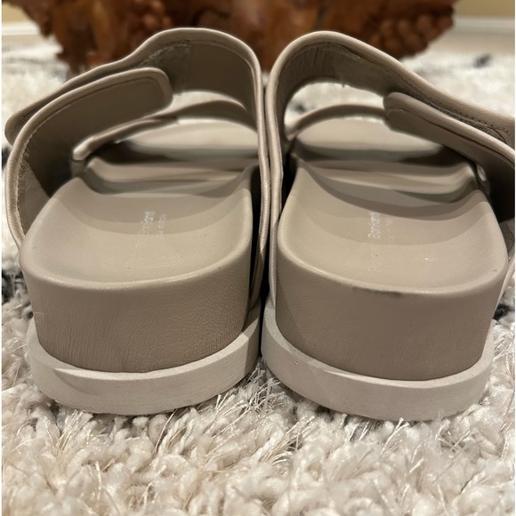 Double -strap slide Leather Sandals Size:39 - Picture 7 of 9